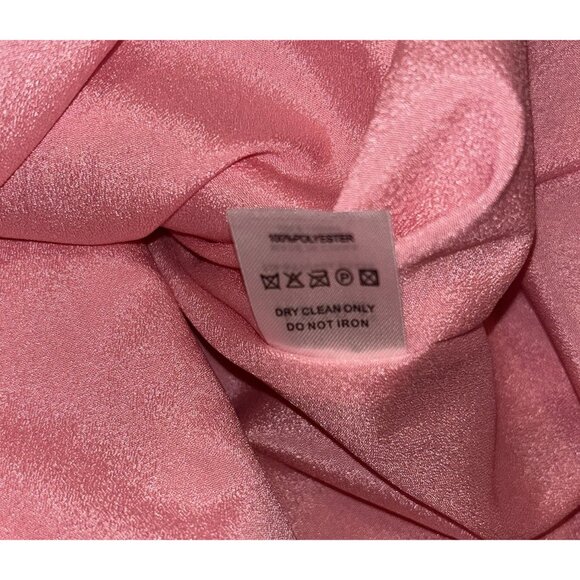 Akira Vivenne Puff Sleeve Pink Floral Rose Embroidered Mini Babydoll Dress Small - Picture 11 of 11